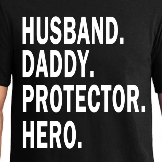 Husband Daddy Protector Hero Cool Father Dad Gift Pajama Set