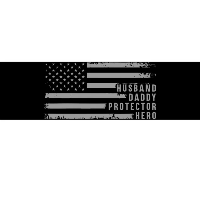 Husband Daddy Protector Hero Fathers Day Bumper Sticker