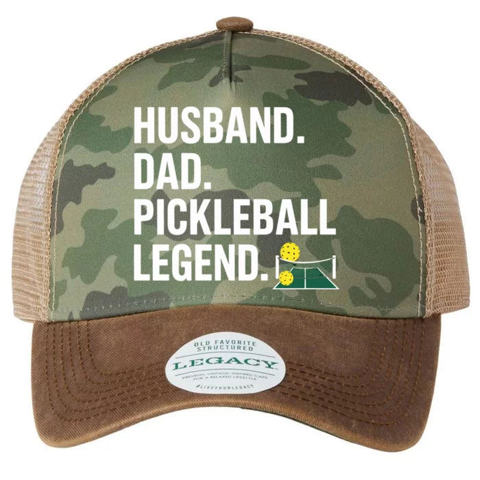 Husband Dad Pickleball Legend Funny FatherS Day Gift Legacy Tie Dye Trucker Hat