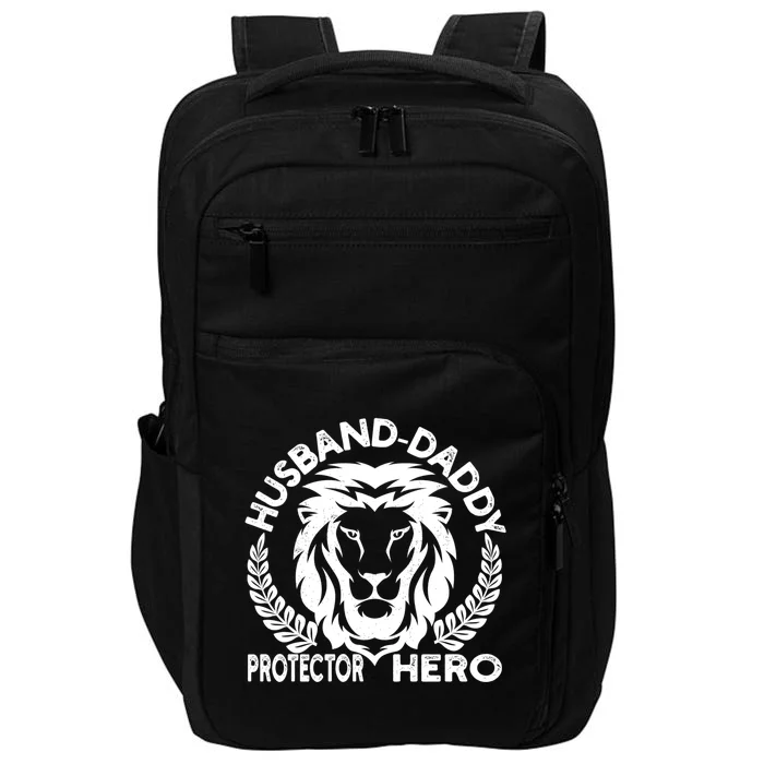 Husband Daddy Protector Hero Meaningful Gift Impact Tech Backpack