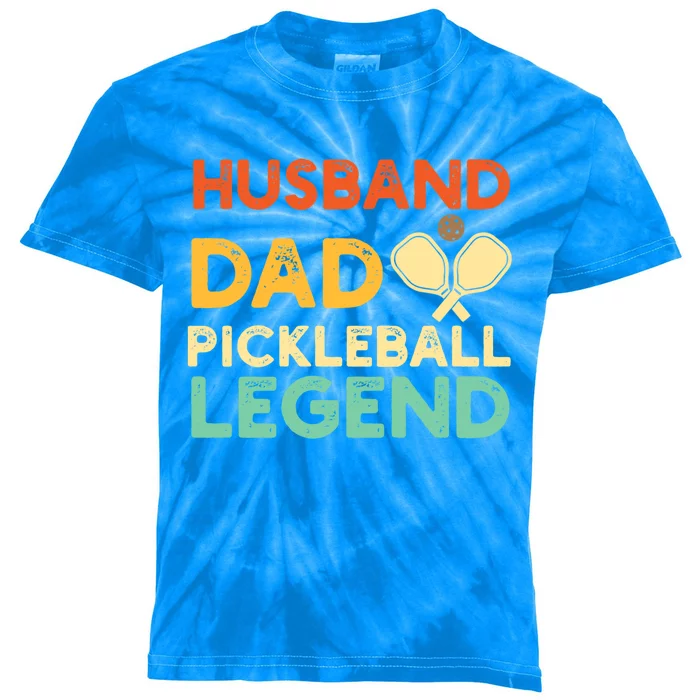 Husband Dad Pickleball Legend Gift FatherS Day Pickleball Gift Kids Tie-Dye T-Shirt