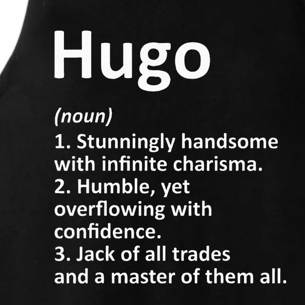 Hugo Definition Personalized Name Funny Birthday Gift Idea Ladies Tri-Blend Wicking Tank