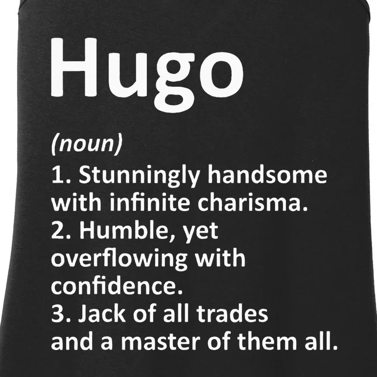 Hugo Definition Personalized Name Funny Birthday Gift Idea Ladies Essential Tank