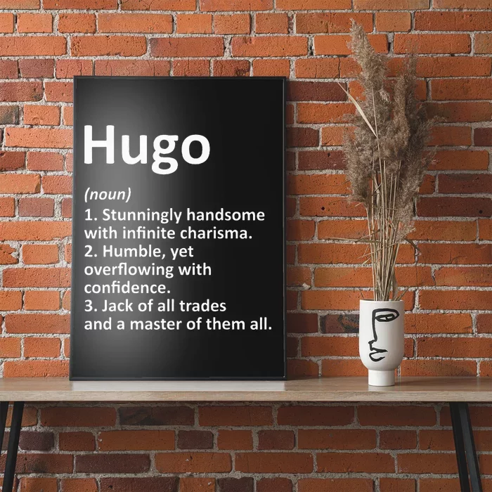 Hugo Definition Personalized Name Funny Birthday Gift Idea Poster