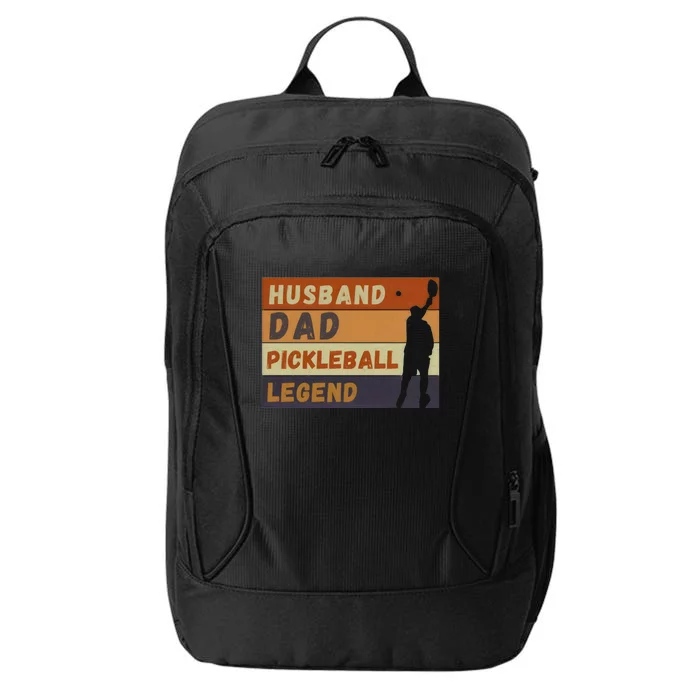 Husband Dad Pickleball Legend Vintage FatherS Day Meaningful Gift City Backpack