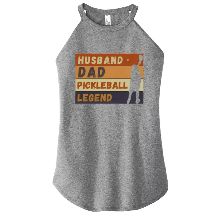 Husband Dad Pickleball Legend Vintage FatherS Day Meaningful Gift Women’s Perfect Tri Rocker Tank