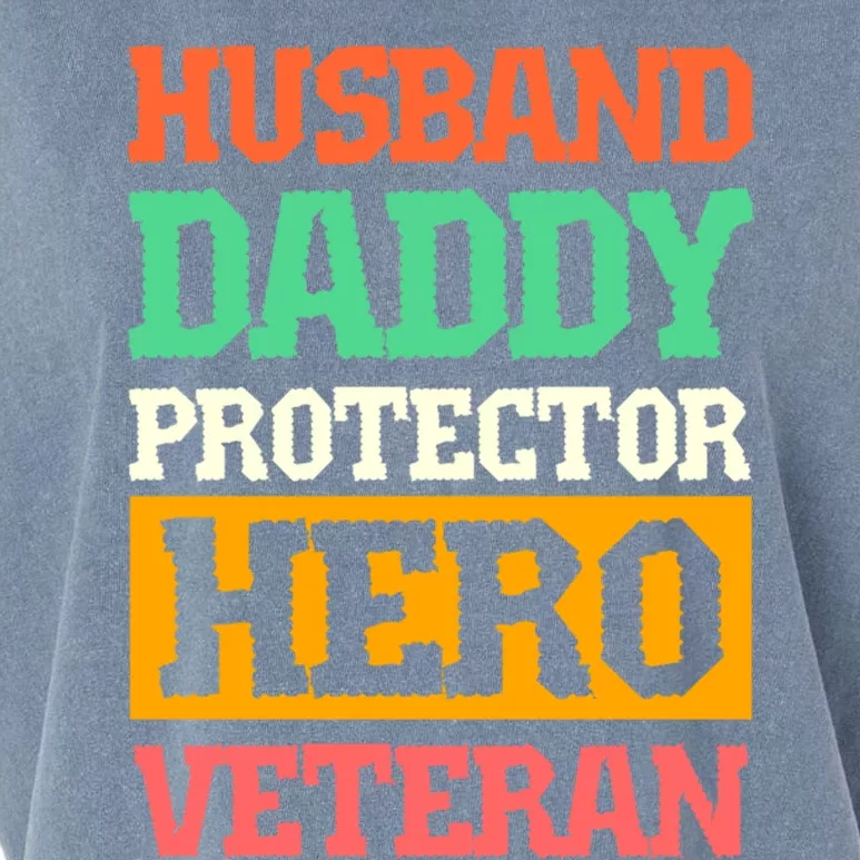 Husband Daddy Protector Hero Veteran Gift Garment-Dyed Women's Muscle Tee