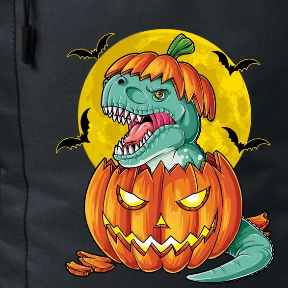 Halloween Dinosaur Pumpkin Funny Pumpkasaurus T Rex Sweat Daily Commute Backpack