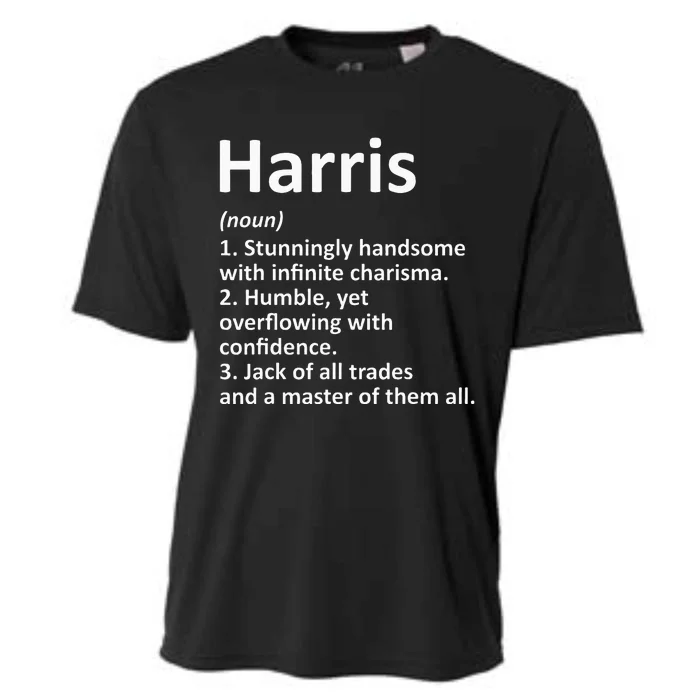 Harris Definition Personalized Name Funny Birthday Gift Idea Cooling Performance Crew T-Shirt