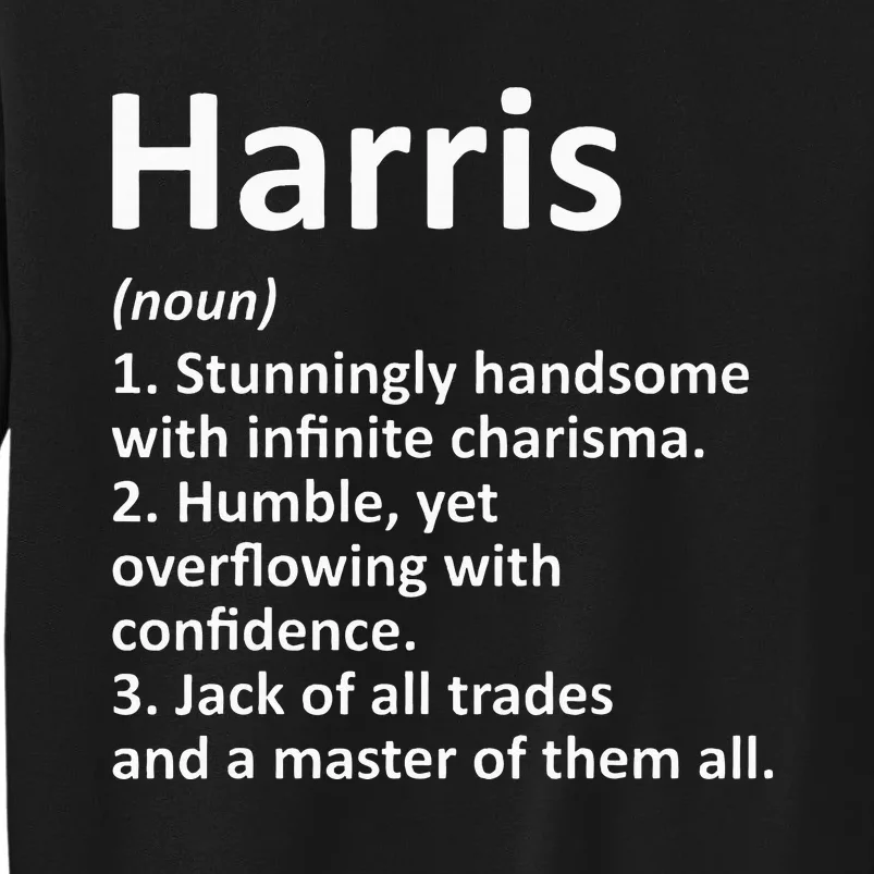 Harris Definition Personalized Name Funny Birthday Gift Idea Sweatshirt