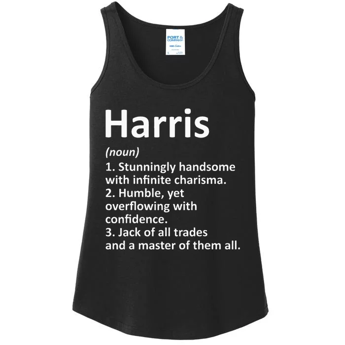 Harris Definition Personalized Name Funny Birthday Gift Idea Ladies Essential Tank