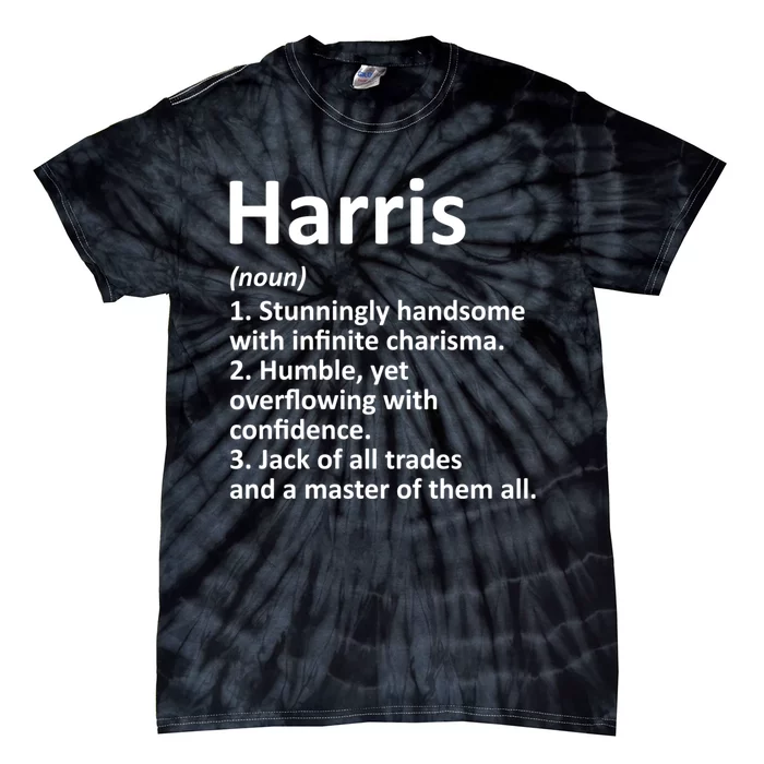 Harris Definition Personalized Name Funny Birthday Gift Idea Tie-Dye T-Shirt