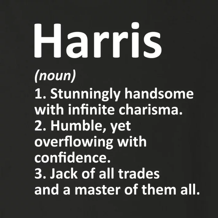 Harris Definition Personalized Name Funny Birthday Gift Idea Toddler Long Sleeve Shirt