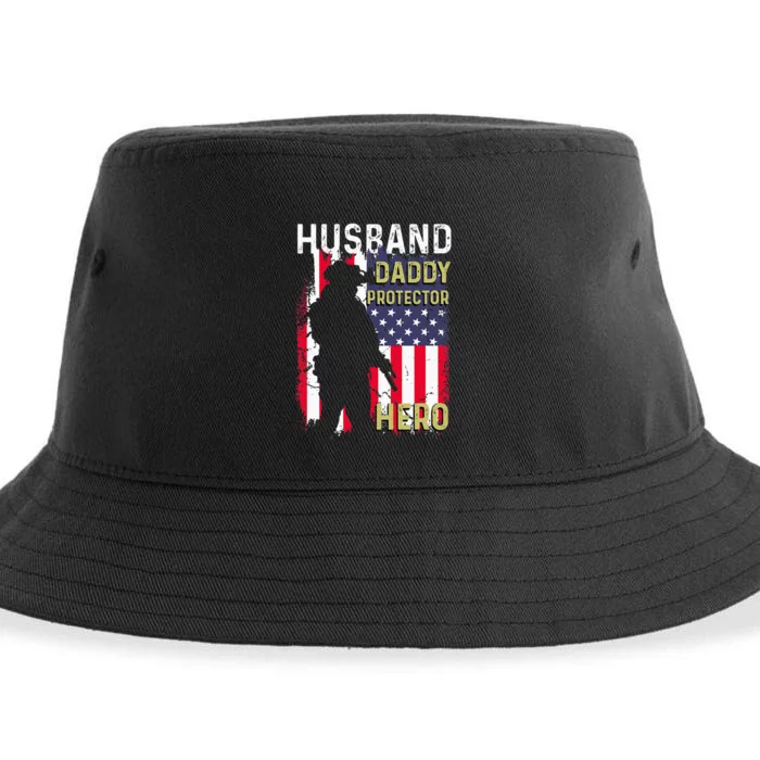 Husband Daddy Protector Sustainable Bucket Hat