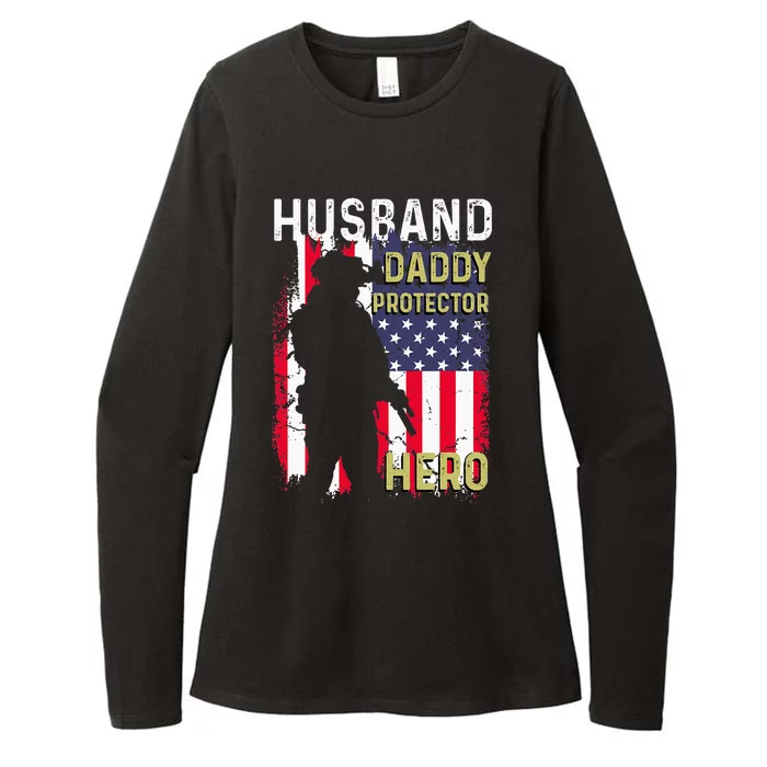 Husband Daddy Protector Womens CVC Long Sleeve Shirt