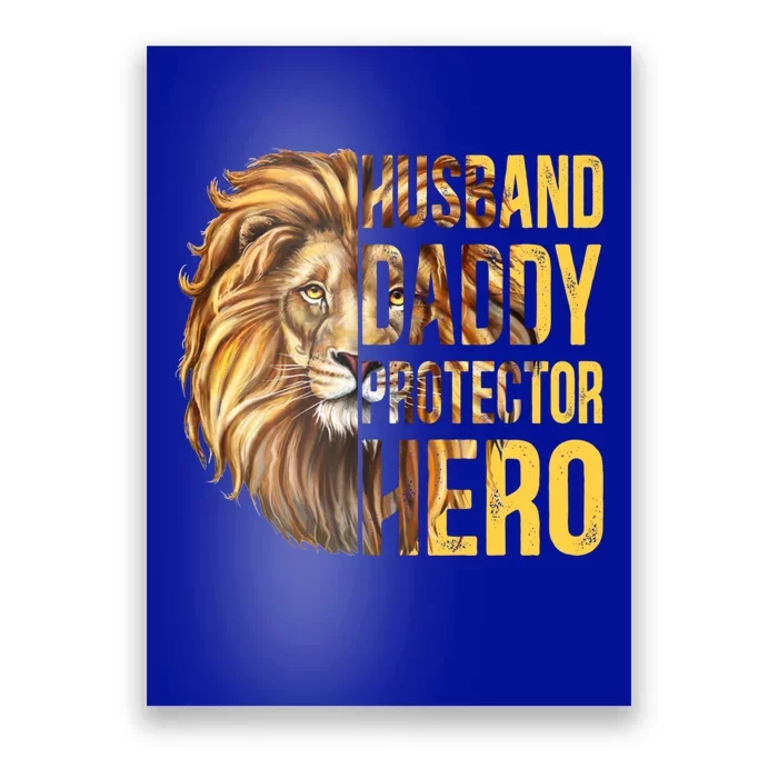 Husband Daddy Protector Hero Funny Husband Funny Gift From Wife Great Gift Poster