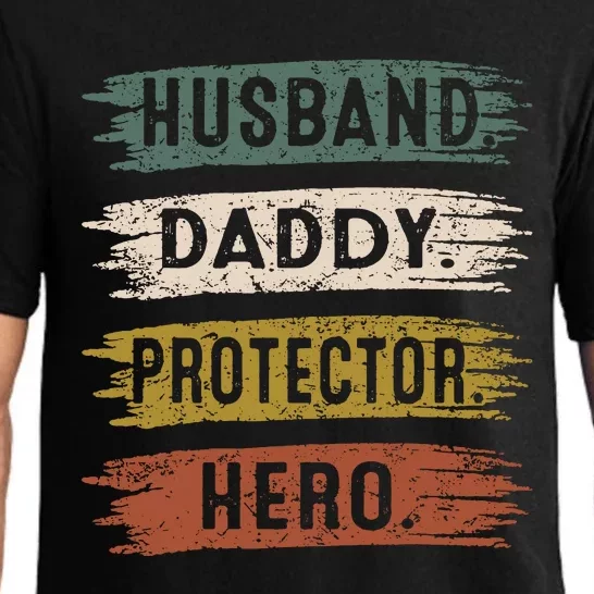 Husband Daddy Protector Hero, Father's Day Pajama Set