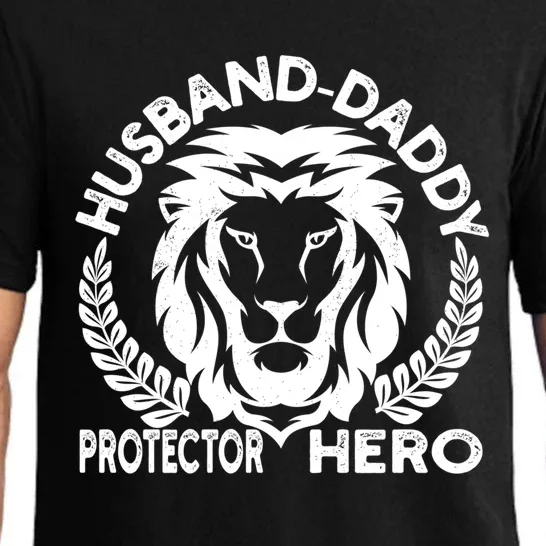 Husband Daddy Protector Hero Lion Cool Gift Pajama Set