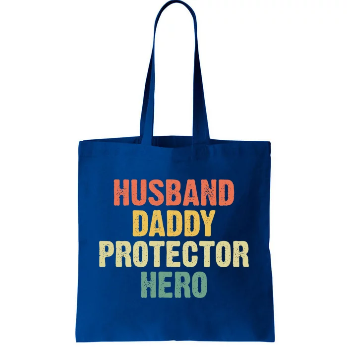 Husband Dad Protector Hero Husband Daddy Protector Hero Gift Tote Bag