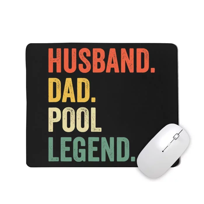 Husband Dad Pool Legend Billiards Dad Gift For Father’s Day Mousepad