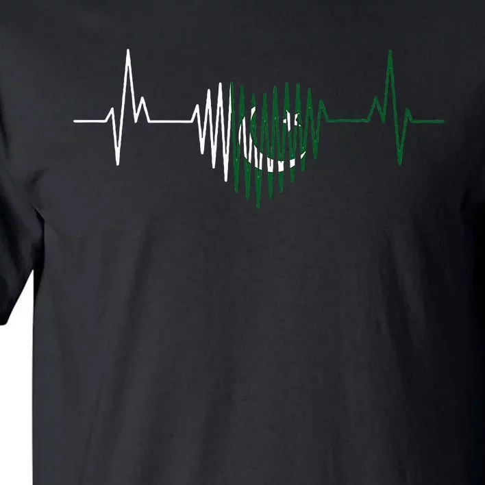 Heartbeat Design Pakistani Flag Pakistan Tall T-Shirt