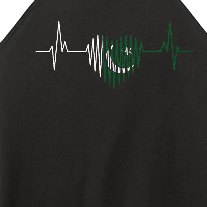 Heartbeat Design Pakistani Flag Pakistan Women’s Perfect Tri Rocker Tank