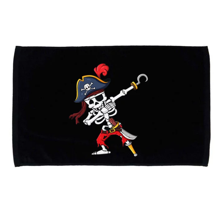 Halloween Dabbing Pirate Skeleton Funny Dab Microfiber Hand Towel