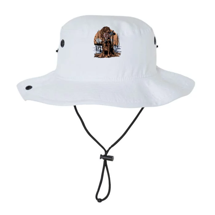 Hunting Dog Retrieving Duck Swamp Scene Legacy Cool Fit Booney Bucket Hat