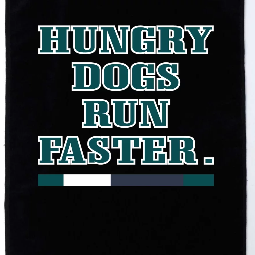 Hungry Dogs Run Faster Jason Kelce Platinum Collection Golf Towel