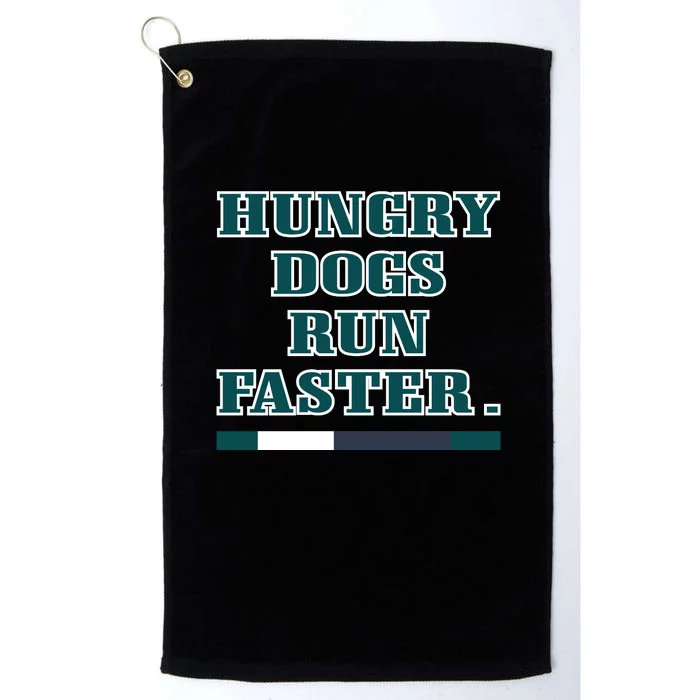 Hungry Dogs Run Faster Jason Kelce Platinum Collection Golf Towel