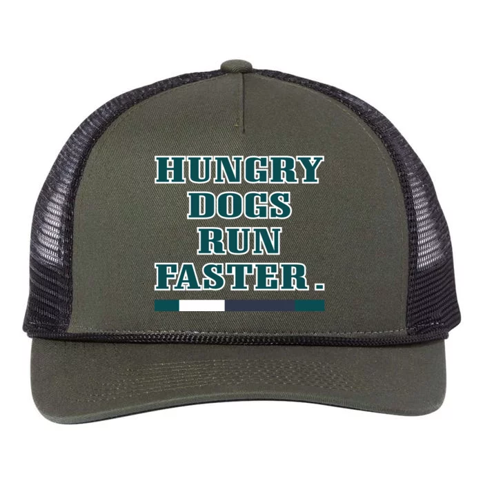 Hungry Dogs Run Faster Jason Kelce Retro Rope Trucker Hat Cap