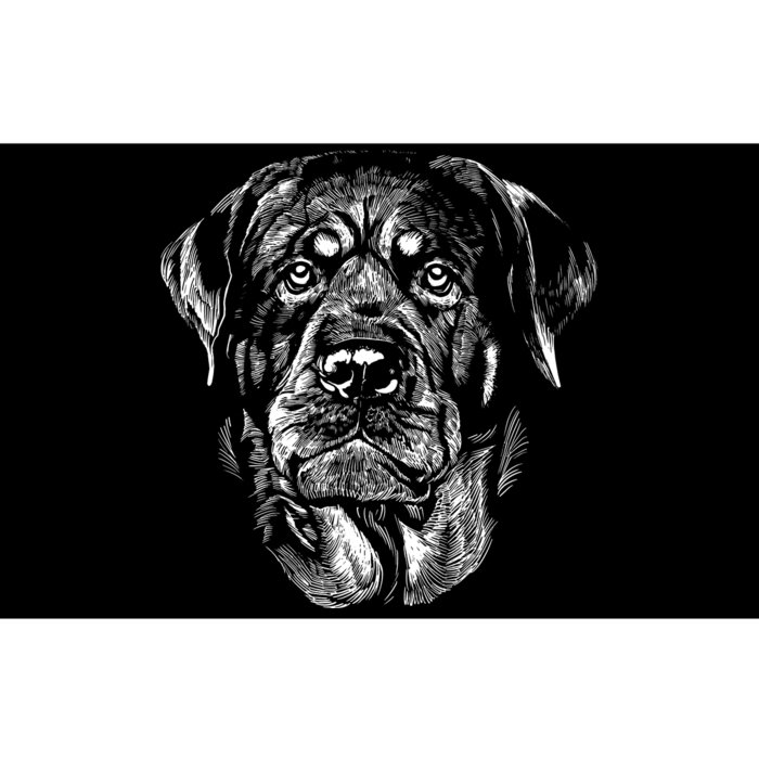 Hand Drawn Rottweiler Dog Bumper Sticker