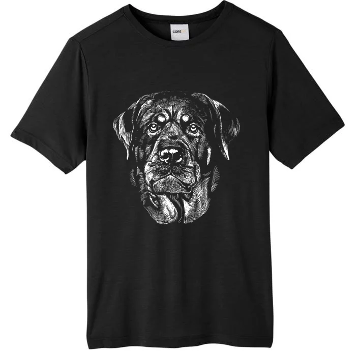 Hand Drawn Rottweiler Dog ChromaSoft Performance T-Shirt