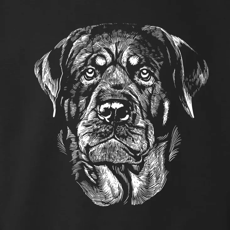 Hand Drawn Rottweiler Dog Toddler Hoodie