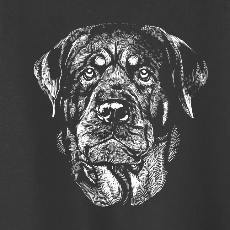 Hand Drawn Rottweiler Dog Toddler T-Shirt