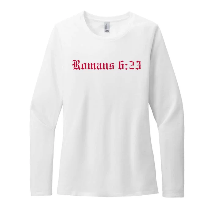 Houston Dietrich Romans 6 23 Wages Of Sin Womens CVC Long Sleeve Shirt