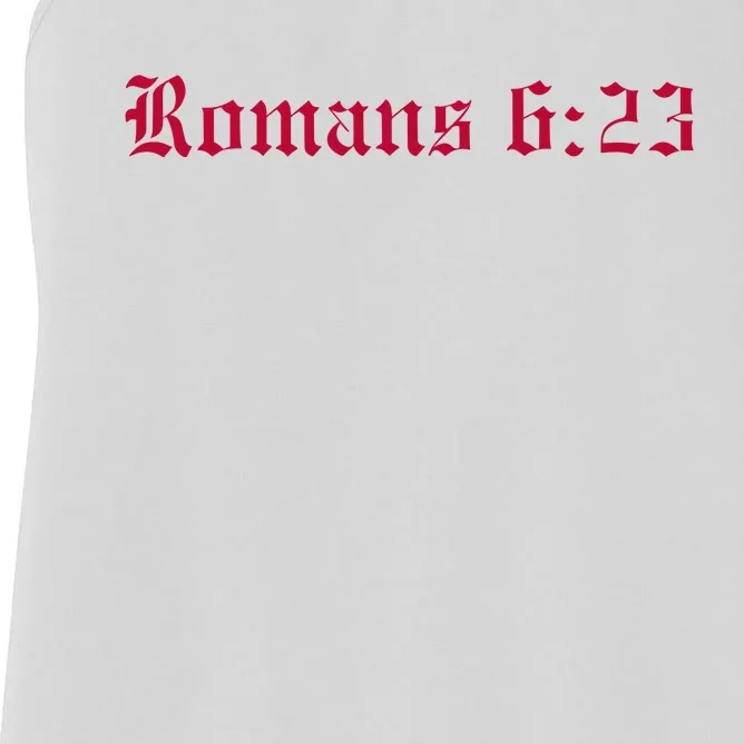 Houston Dietrich Romans 6 23 Wages Of Sin Women's Racerback Tank