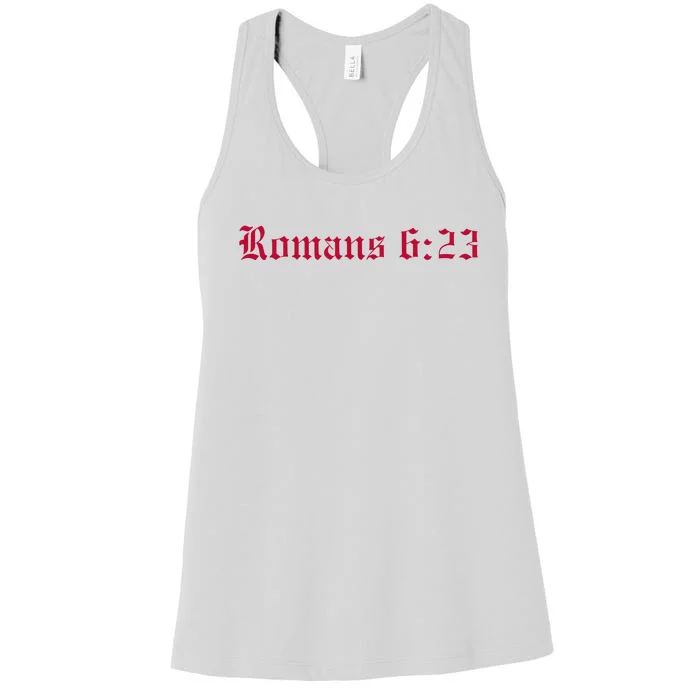 Houston Dietrich Romans 6 23 Wages Of Sin Women's Racerback Tank