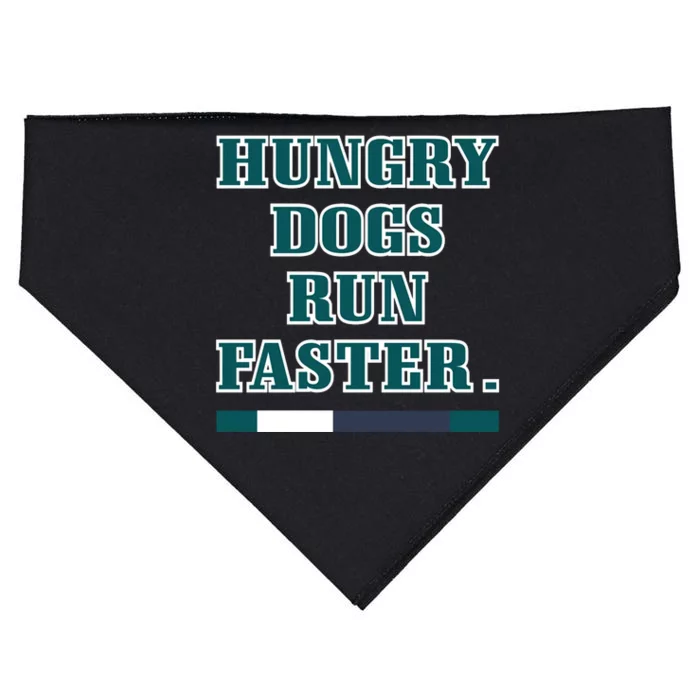 Hungry Dogs Run Faster Jason Kelce USA-Made Doggie Bandana