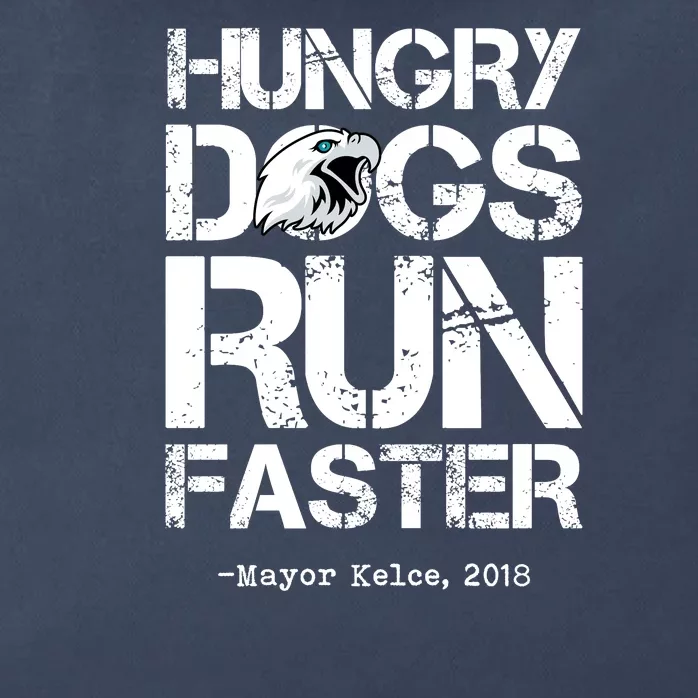 Hungry Dogs Run Faster Zip Tote Bag