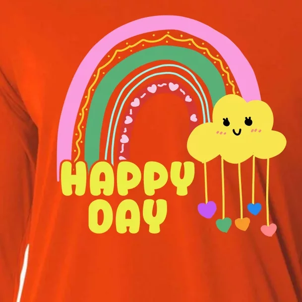 Happy Day Retro 80s Sunshine Cooling Performance Long Sleeve Crew