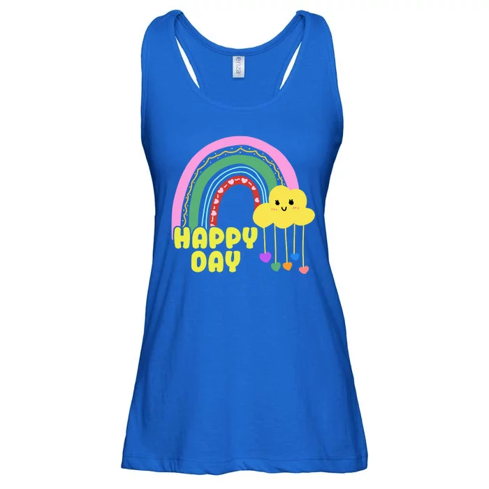 Happy Day Retro 80s Sunshine Ladies Essential Flowy Tank