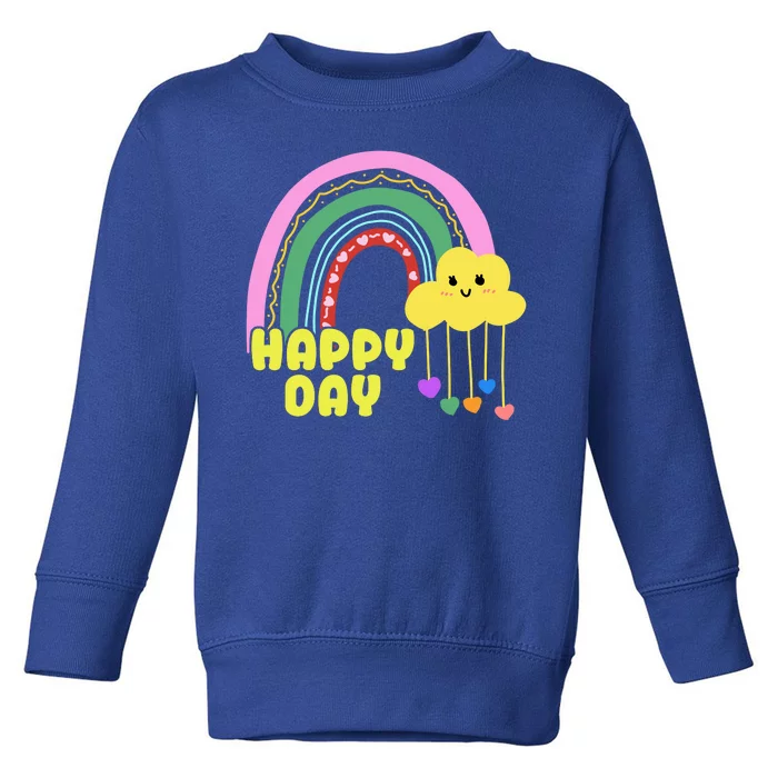 Happy Day Retro 80s Sunshine Toddler Sweatshirt