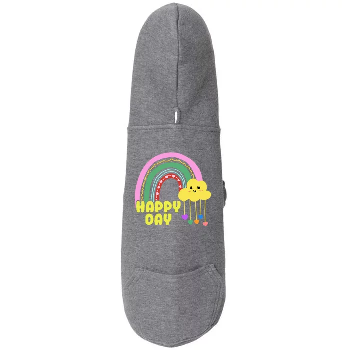 Happy Day Retro 80s Sunshine Doggie 3-End Fleece Hoodie