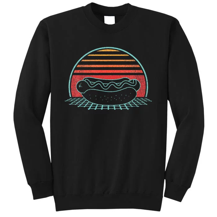 Hot Dog Retro Vintage 80s Style Gift Sweatshirt