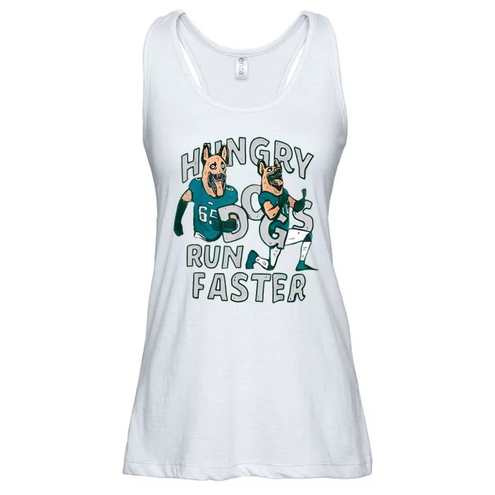 Hungry Dogs Run Faster Ladies Essential Flowy Tank