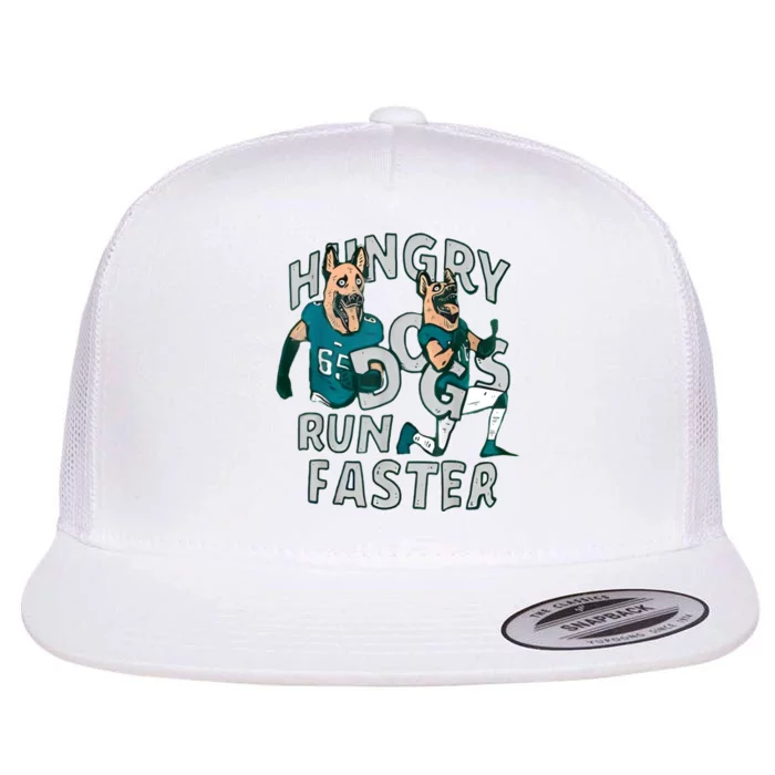 Hungry Dogs Run Faster Flat Bill Trucker Hat