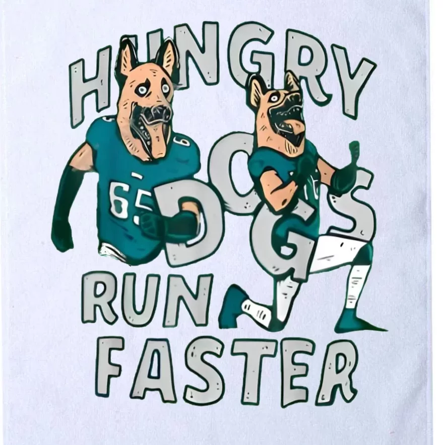 Hungry Dogs Run Faster Platinum Collection Golf Towel