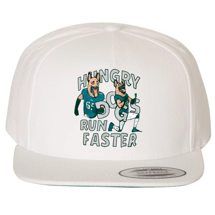 Hungry Dogs Run Faster Wool Snapback Cap