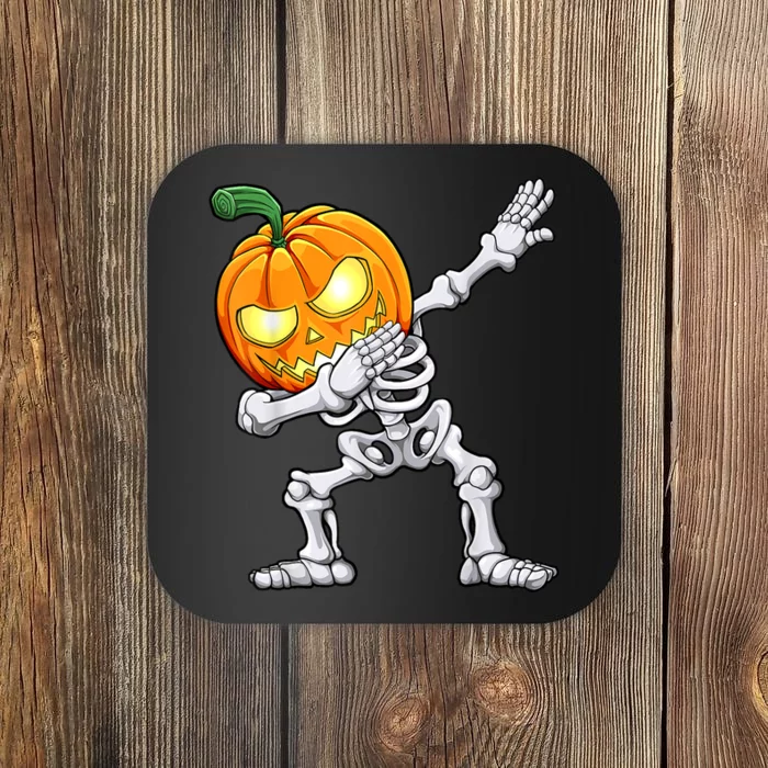 Halloween Dabbing Skeleton Scary Pumpkin Jack O Lantern Coaster